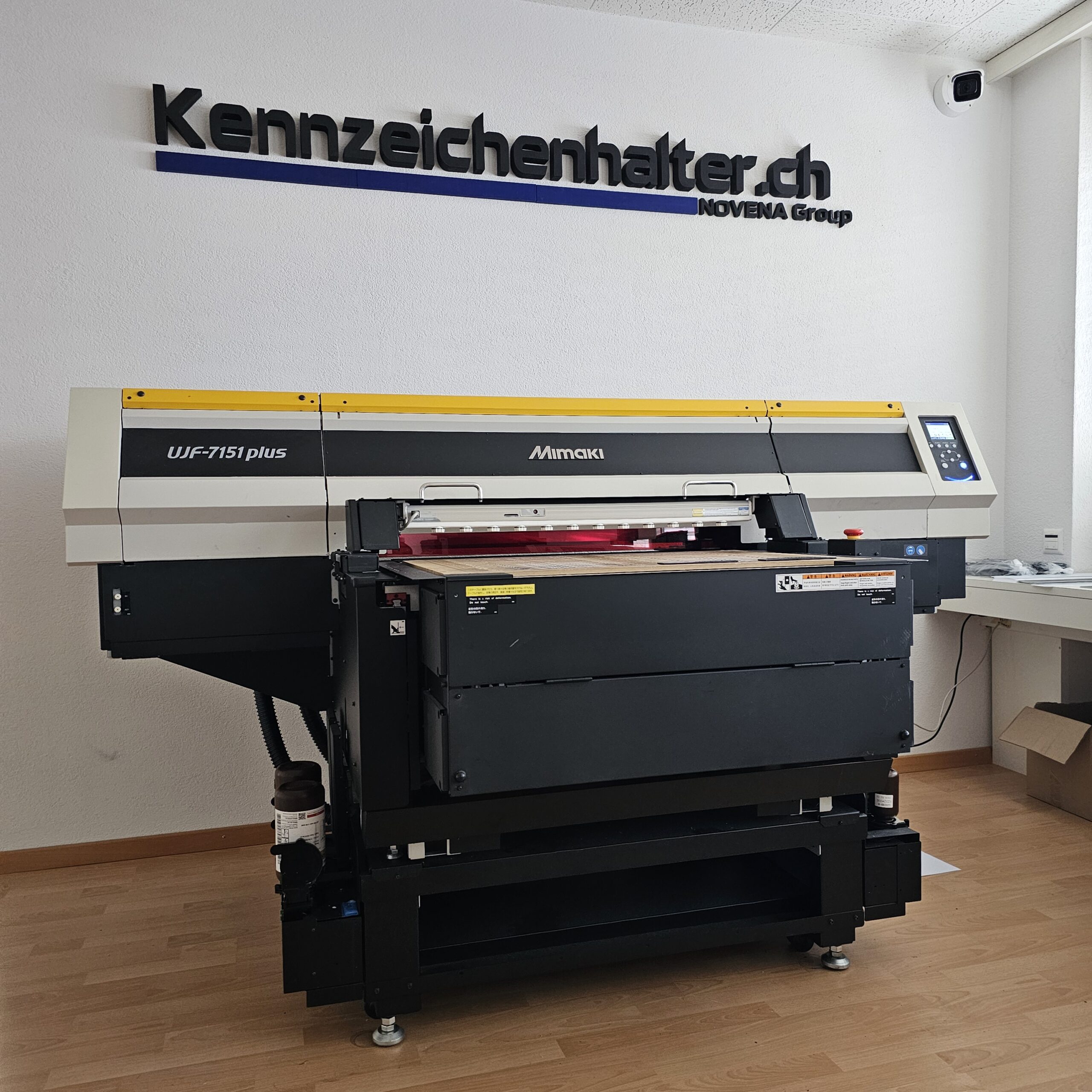 Kennzeichenhalter Mimaki UV Druck